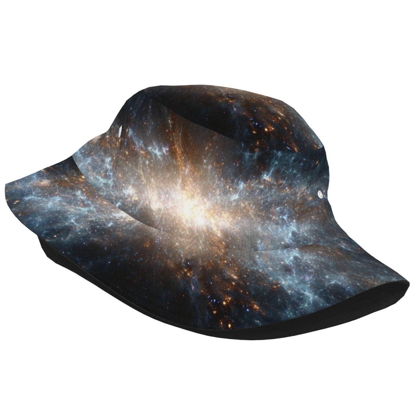 Galaxy Bucket Hat – Unisex Foldable Sun Hat with Outer Space Star Print (Fits 56–58cm Head Circumference)