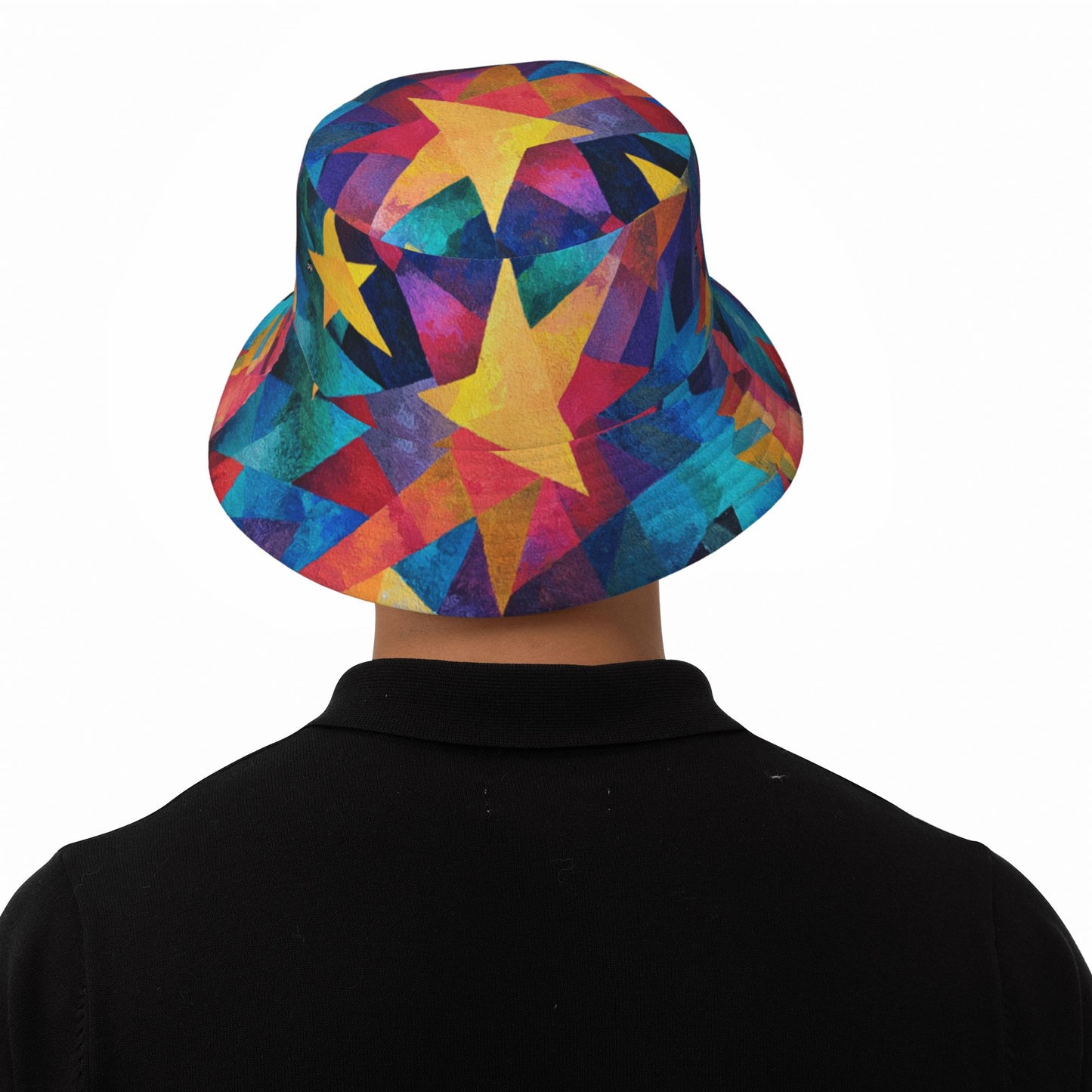 Stylish Fisherman's Hat with Colorful Star Patterns