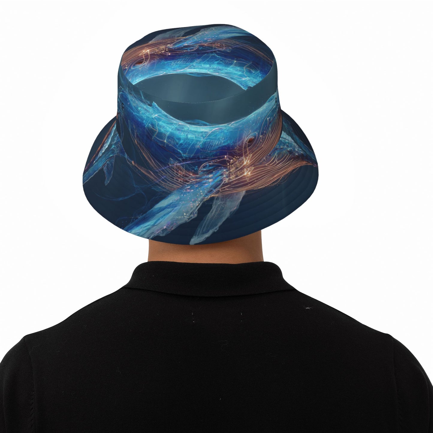 Colorful Whale - Printed Bucket Hat - Stylish Outdoor Sun - Protective Hat, Trendy & Versatile Casual Cap